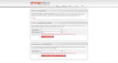Desktop Screenshot of changealarm.com